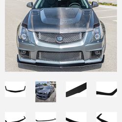 2009-2015 Cadillac CTS-V Front Bumper Lip Splitter