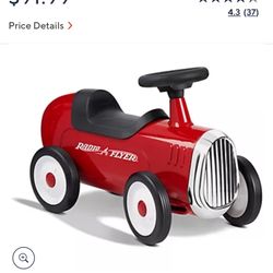 Radio Flyer Red Roadster Kids Car