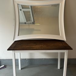 Dining Set Table Plus Mirror