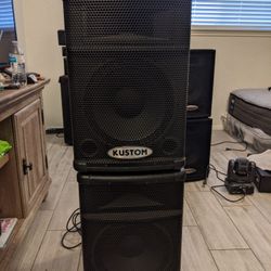 Kustom Speaker And Subwoofer 