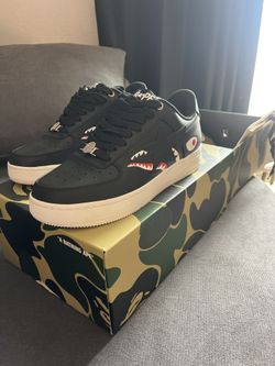 Bape shark m2 black size 9
