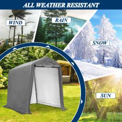 Covertronics 6x7 metal frame outside utility tent