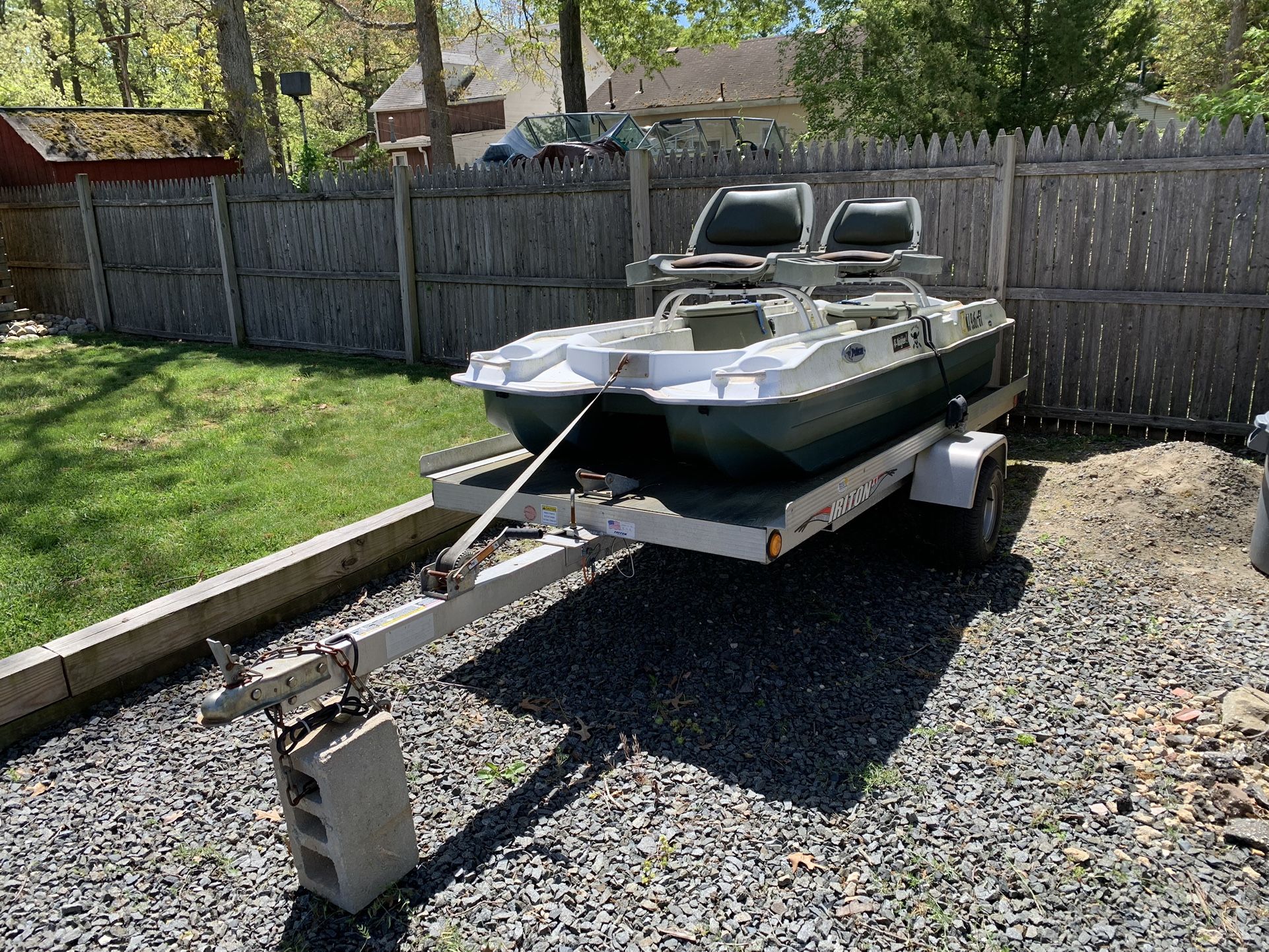 Pond Boat With Trailer