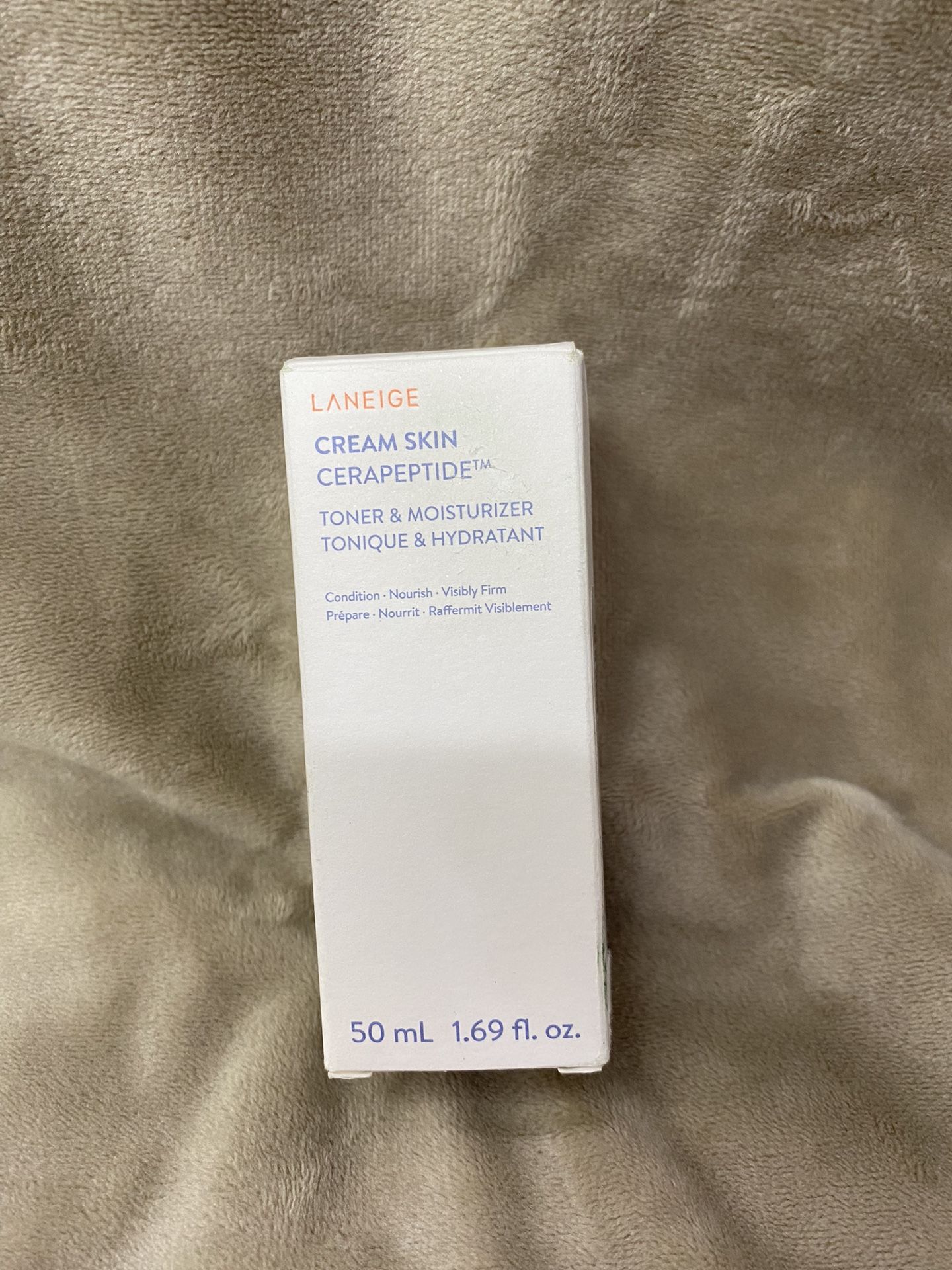 LANEIGE Cream Skin Toner & Moisturizer: Lightweight Refillable Korean Milky Toner with Ceramide & Peptide for Hydration, Firming, & Barrier Support