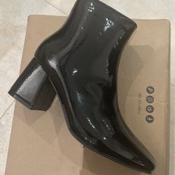 Black Booties Leather