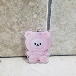Stray Kids/Skzoo New Non Official Skzoo Pink Bear Leebit Acrylic Keychain