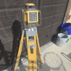 Topcon RL-HV2S, a professional-grade self-leveling dual-slope laser used primarily for construction, grading, and excavation tasks.
