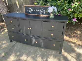Charcoal grey dresser