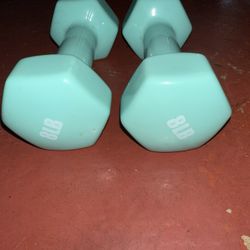 8lb Blue Dumbbells  