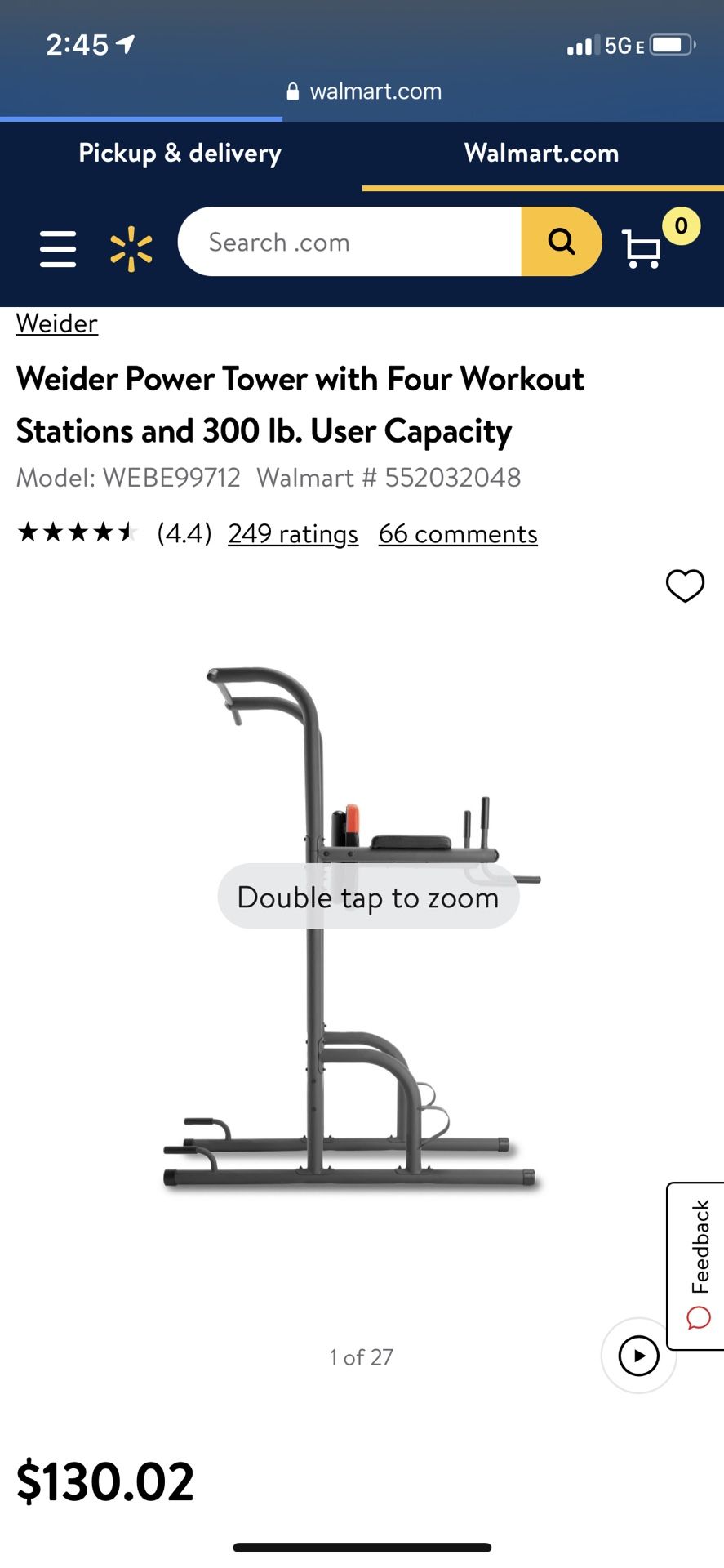 Weider power tower walmart new arrivals