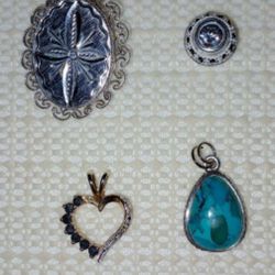 4 Different Styled 925 Charm Bundle 