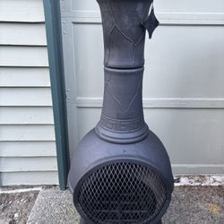 Cast Iron Chiminea Fire Pit