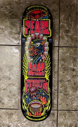 Pearl Jam Skateboard Deck Kia Forum Los Angeles 2024 Florian Schommer NEW
