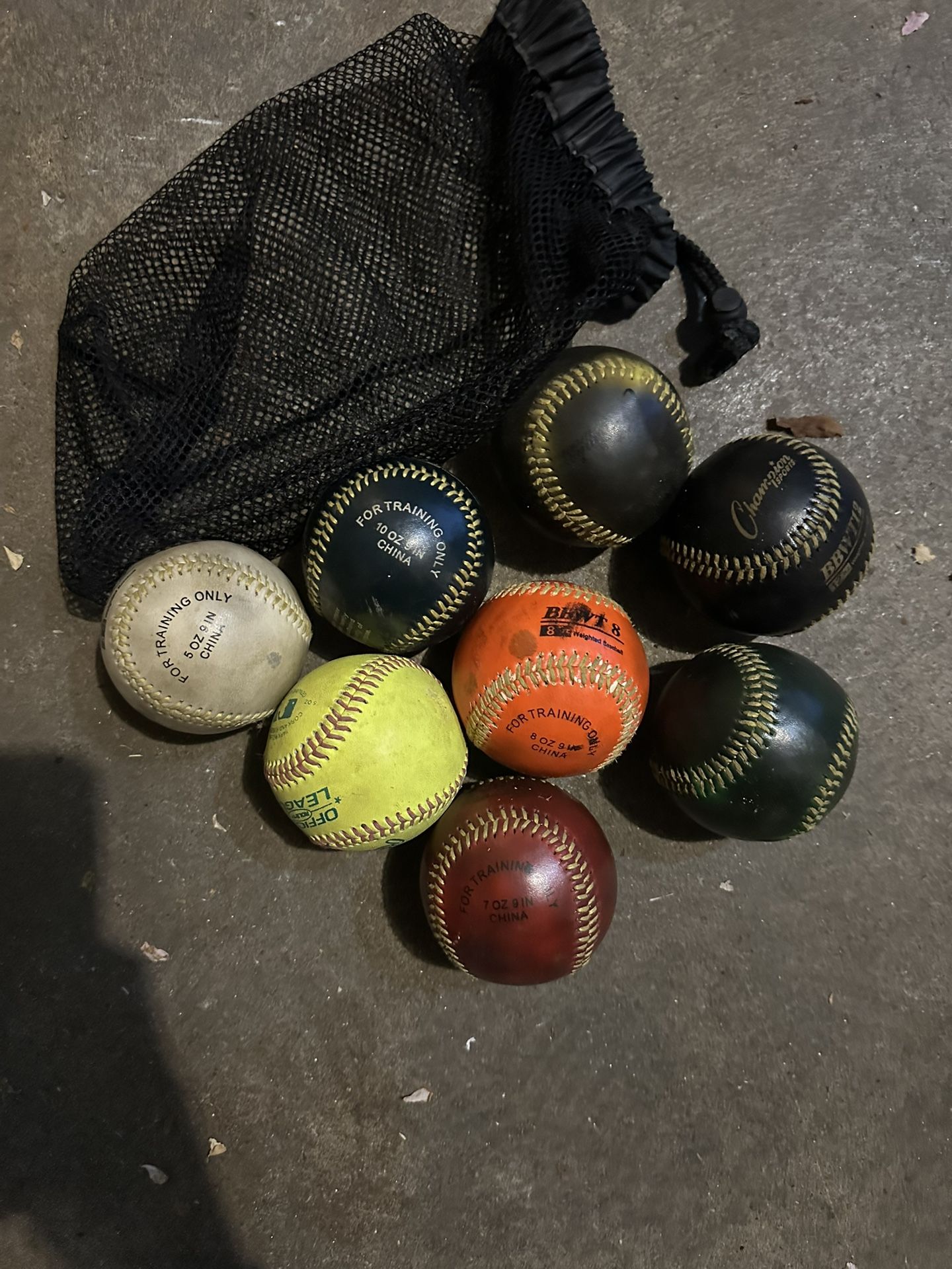 Weighted Training Balls