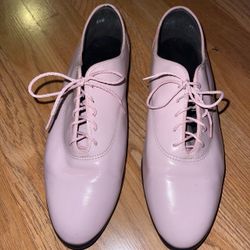 Pink Leather Shoes size 8 1/2. Very beautiful and new without box