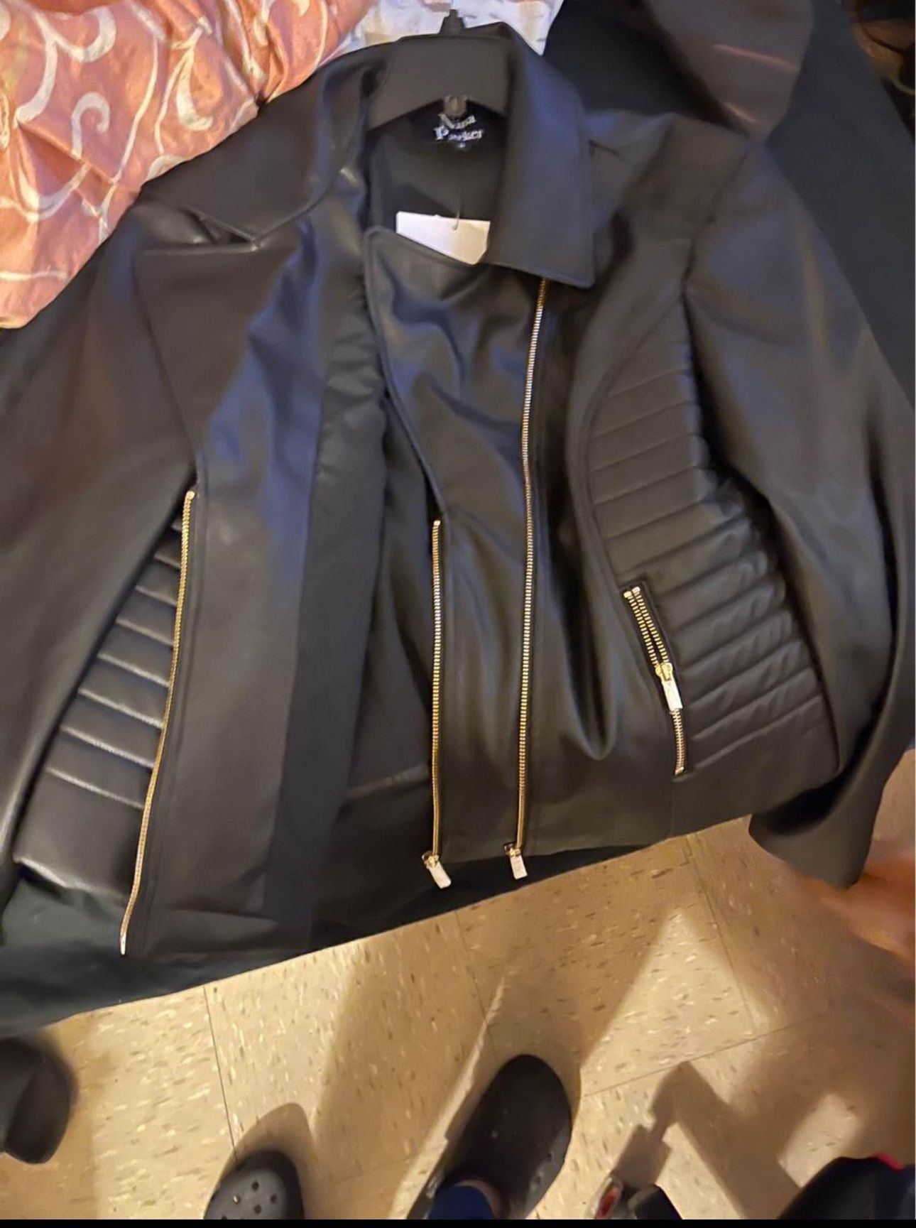 Brand New Leather Jacket (size 1X)  