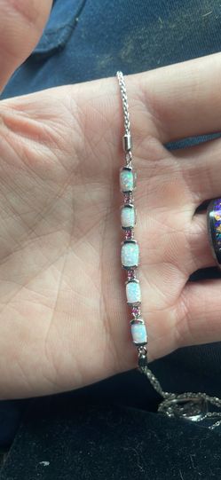 Opal Necklace And Bracelet