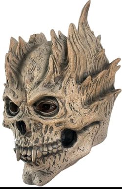 Skull Skeleton Mask – Scary Demon Full Head Helmet | Halloween Costume Prop | Ad