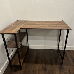 Modern Desk With Shelves
