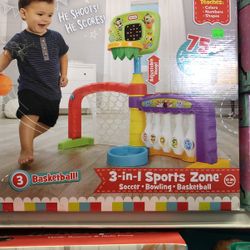 3 In 1 Sports Zone Toy 12-36 Month