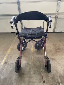 4-Wheel Rollator Walker with Seat