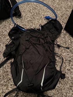 Black Hydration Backpack with Water Bladder