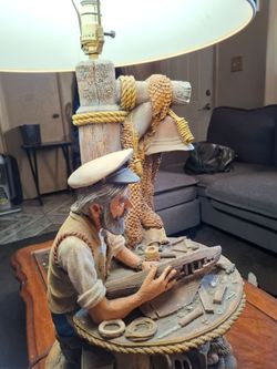 Vintage rare Apsit Bros. Of Calif. Nautical lamp