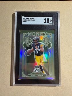 2024 Panini Mosaic Russell Wilson #21 Money SGC 10 Case Hit SSP Steelers