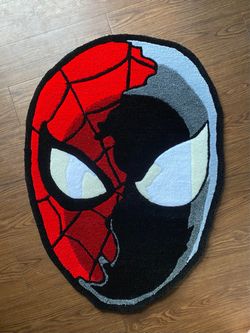Spider-Man Face Shape hand made rug