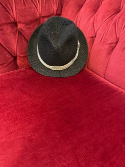 Black Wide Brim Fedora Hat