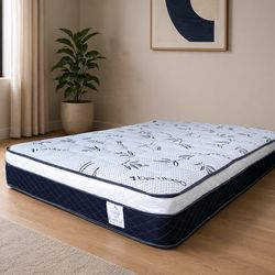 Queen pillow mattress and box spring new