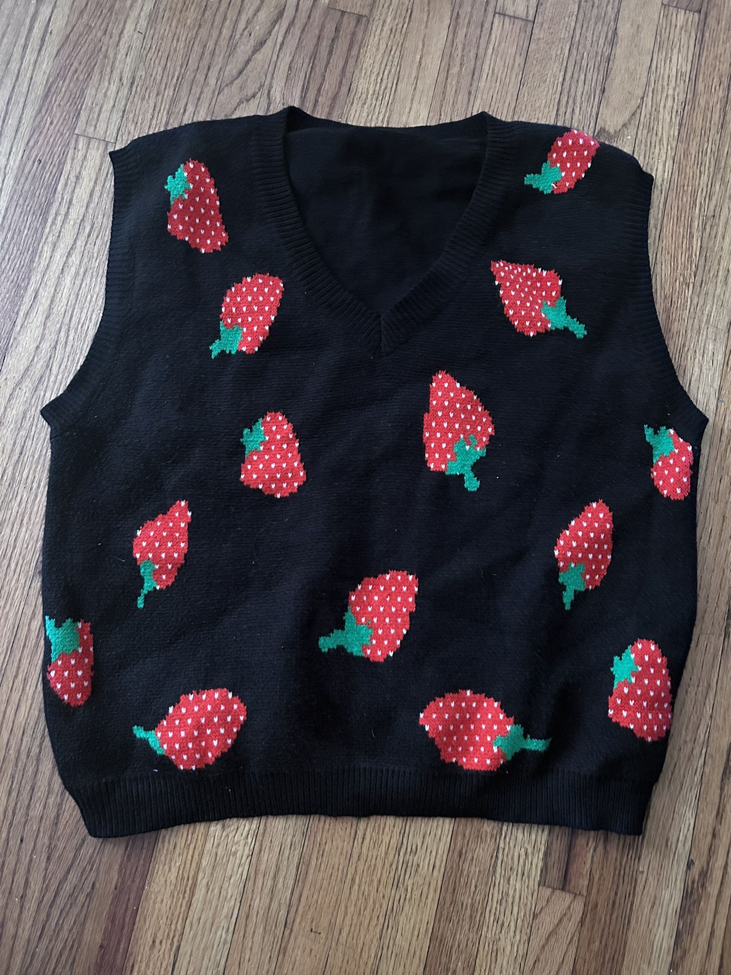 Strawberry Sweater Vest