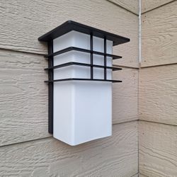 Home Decorators Collection
9.65 in. 1-Light Forged Iron Outdoor Wall Lantern Sconce Light with Opal GlassSpecifications
Dimensions: H 9.65 in, W 5.16 