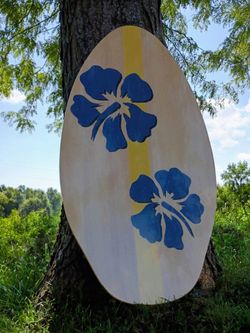 Decorative Wooden Surfboard Wall Art