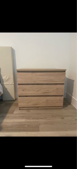 Modern Light Oak 3 Drawer Dresser