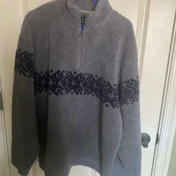Adult Size Medium GAP Grey Fleece Pullover