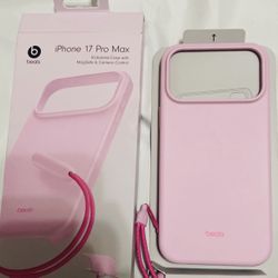 Beats iPhone 17 Pro Max Kickstand Case with MagSafe and Camera Control – Pebble Pink 