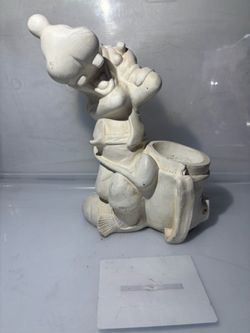 Vintage 1997 Disney Golfing Goofy Garden Statue Planter Pot 11” #833