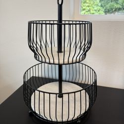 Crate & Barrel 2 Tiered Fruit Stand