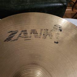 Rare Vintage 1960s Zanki Ride Cymbal, 20" 