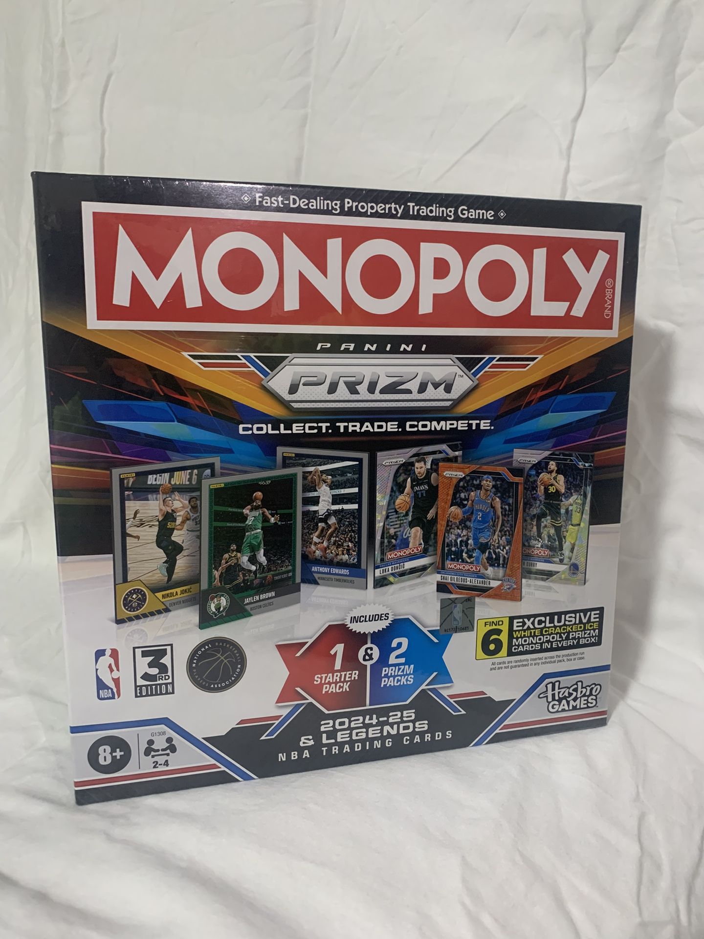 Monopoly PRIZM cards With Monopoly Board Game ! Limited Edition Only Few Left ♟️