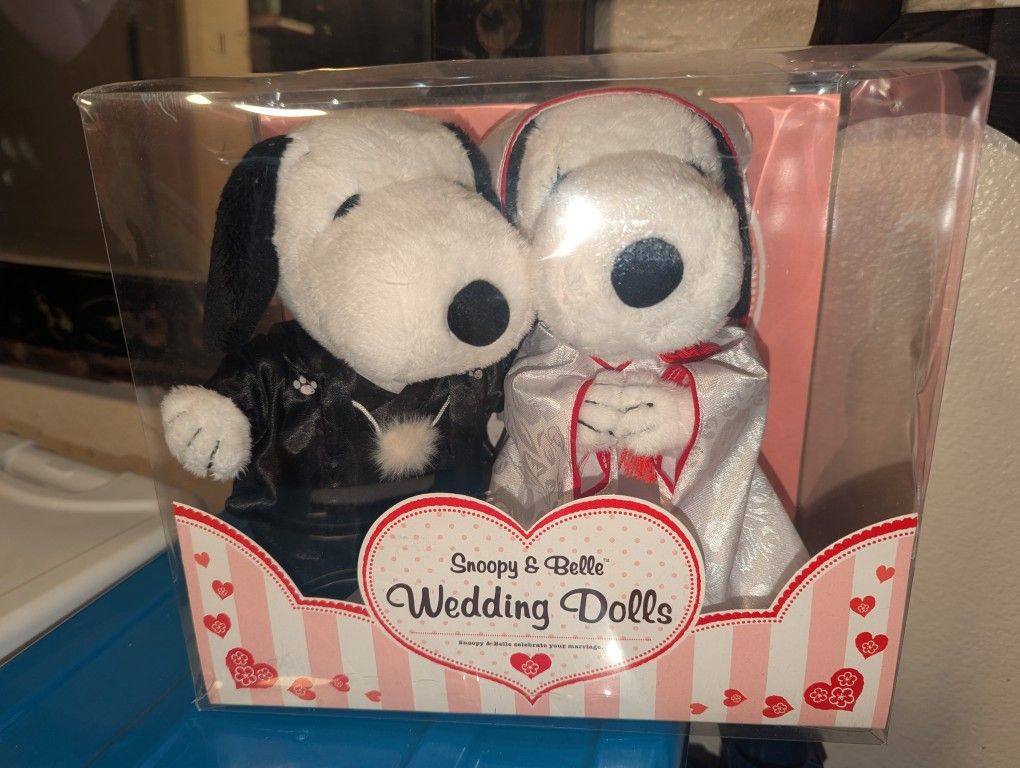 Snoopy And Bell Wedding Doll Set Japan 2015