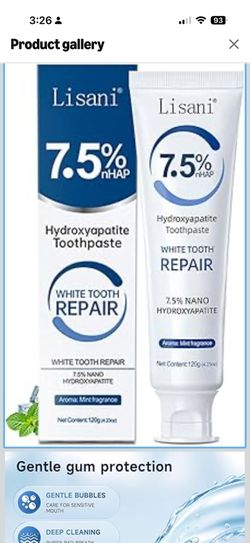 Nano Hydroxyapatite Toothpaste