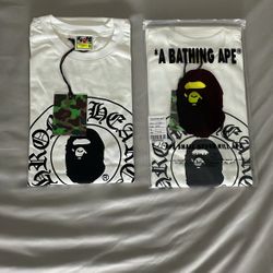Bape X Chrome hearts tee