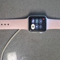 Apple Watch Pink Band Rhinestone Case