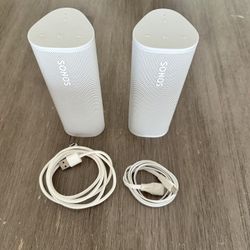 *Firm on Price* (2) Sonos Roam Portable Speakers 