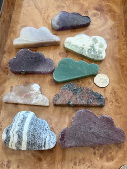 Polished Crystal Cloud Carvings