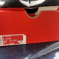 Nike Reposto Black/Grey Men's Size 9.5 with Box