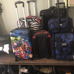 Adult And Kid’s Luggage Samsonite/Chaps/Marvel