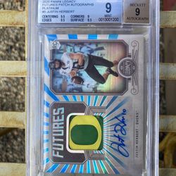 Oregon Ducks Justin Herbert 1 of 1 RC